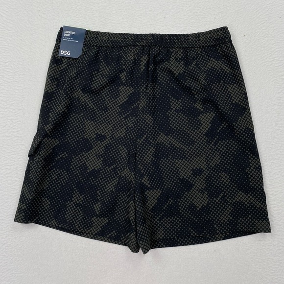 DSG Boys Adventure Athletic Shorts Youth Size XL Black Digi Camo Cargo Pocket - Picture 2 of 10